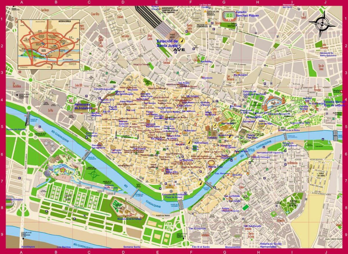 Sevilla alan haritası 