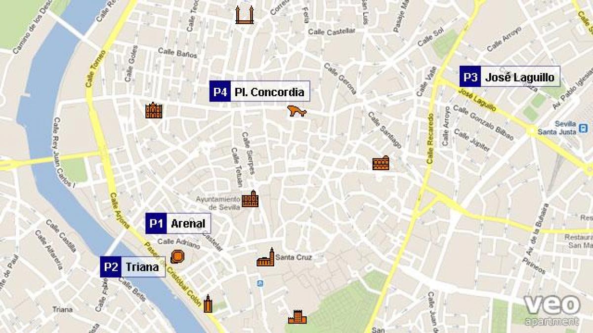 Seville Park haritası 