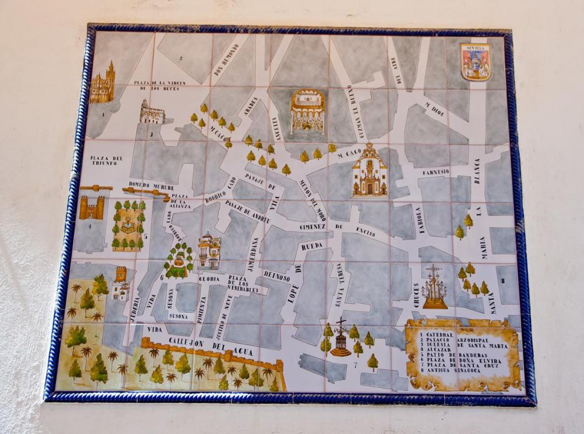 Yahudi mahallesi haritası Seville