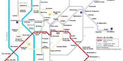 Sevilla metro haritası 