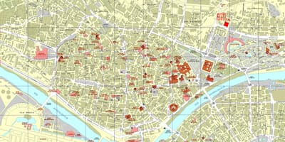 Sevilla harita ve çevresi