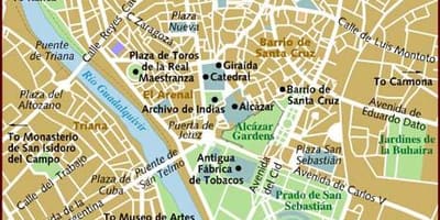 Sevilla haritası mahalleleri