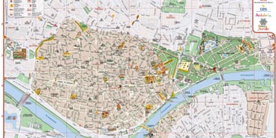 Sevilla İspanya şehir haritası 