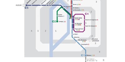 Seville tren haritası 
